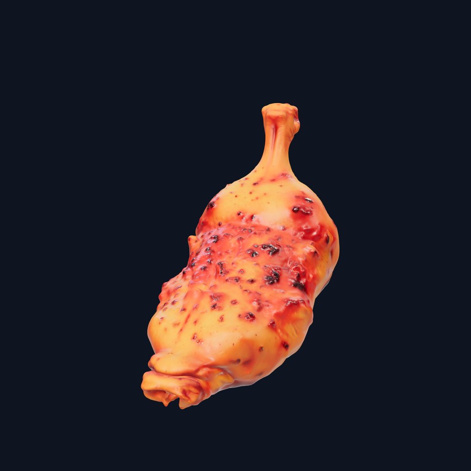 Spicy Chicken Drumstick D Model Pack